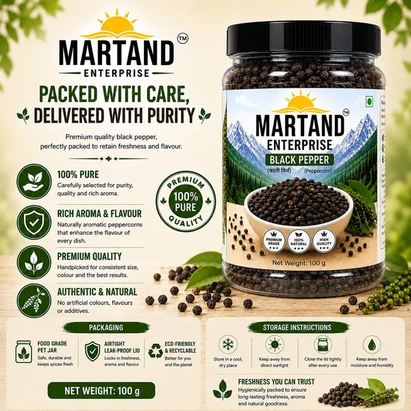 Martand_Enterprise_Whole_Black_Pepper_Kali_Mirch_Natural_Spice_100G