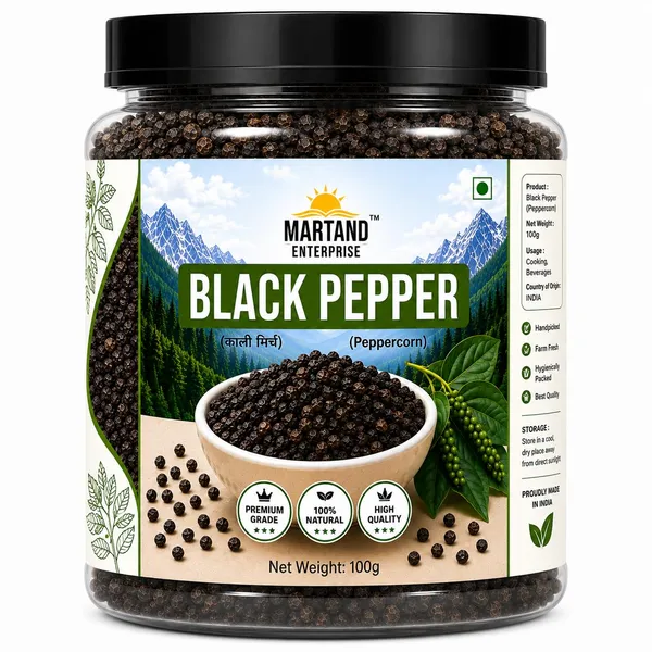 Martand_Enterprise_Whole_Black_Pepper_Kali_Mirch_Natural_Spice_100G