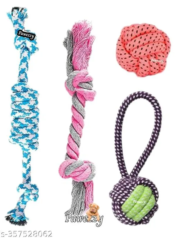 Pawezzy_Multicolor_Cotton_Chew_Toys_For_Dogs_Pack_Of_4