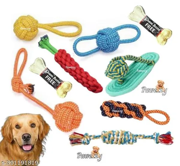 Pawezzy_Multicolor_Chew_Ball_Toys_For_Dogs_Pack_Of_9
