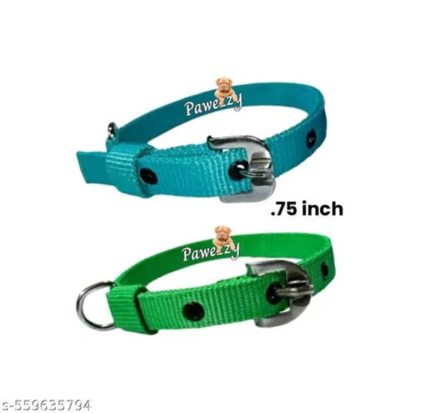 Pawezzy_Green_Dog_Collar_Combo_Pack_Of_2