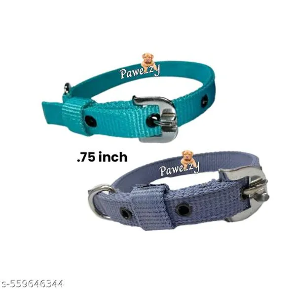 Pawezzy_Grey_Green_Nylon_Dog_Collar_And_Leash_Combo_Pack_Of_2