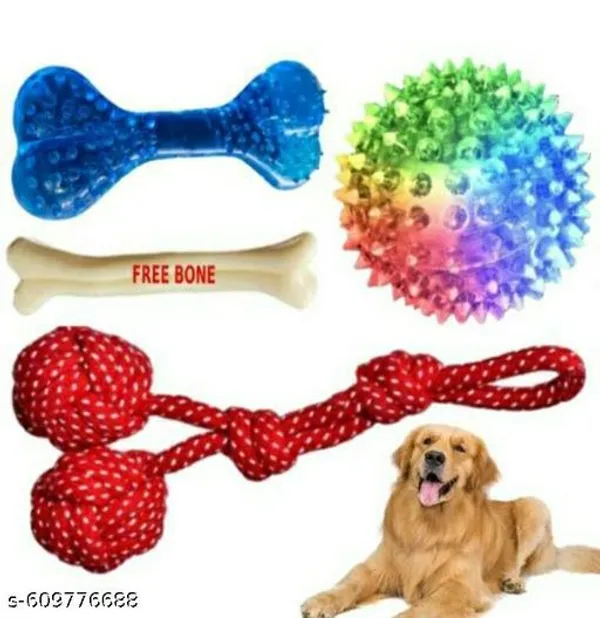 Pawezzy_LED_Ball_Bone_Knot_Chew_Toys_Combo_For_Dogs_Set_Of_4