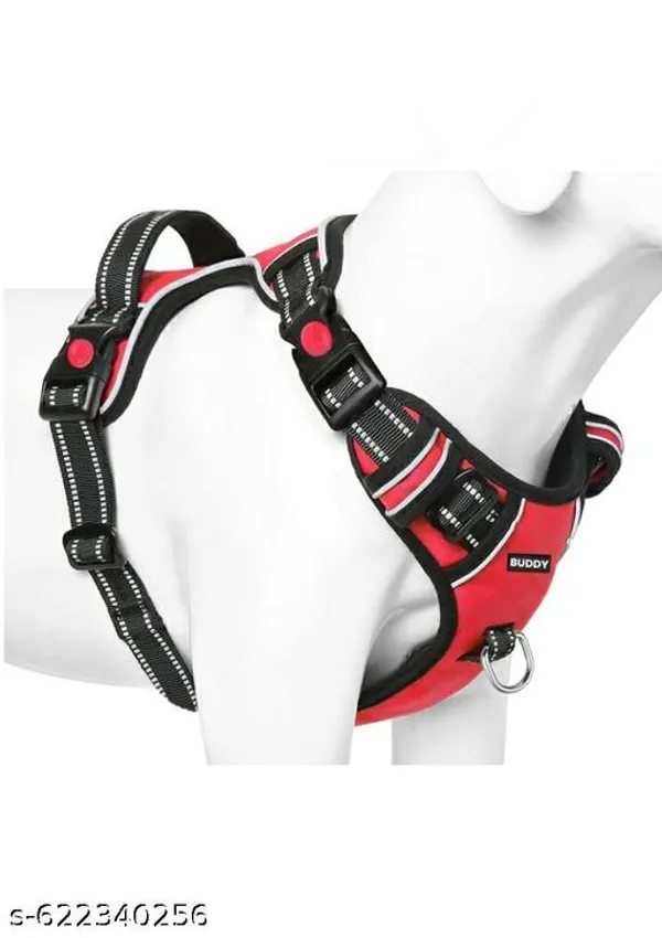 Pawezzy_Red_Double-Sided_Adjustable_Dog_Harness