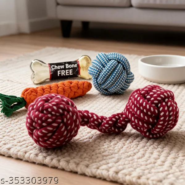Pawezzy_Multicolor_Cotton_Chew_Toys_For_Dogs_Pack_Of_4