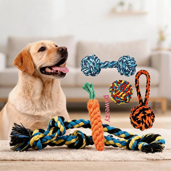 Pawezzy_Multicolor_Cotton_Chew_Toys_For_Adult_Dogs_Pack_Of_5