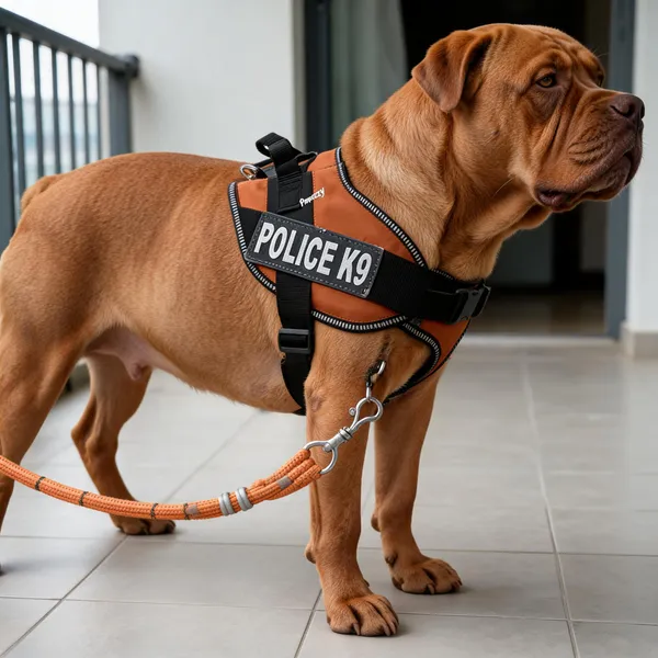 Pawezzy_Orange_Adjustable_Dog_Harness_With_12Mm_Leash