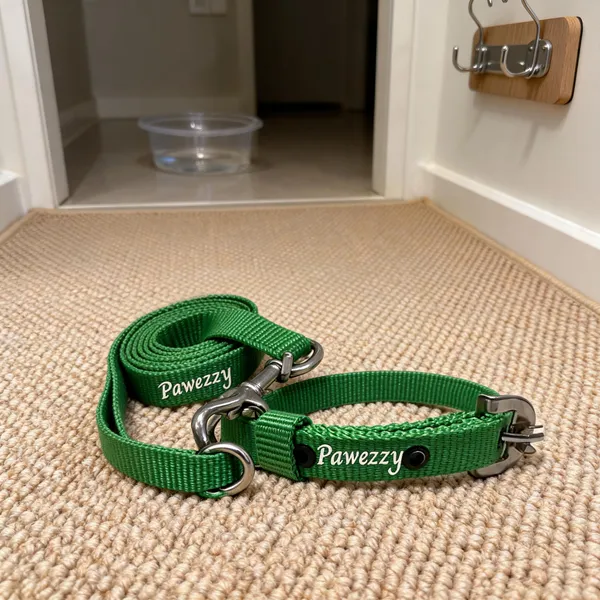Pawezzy_Green_Dog_Leash_And_Collar_Set
