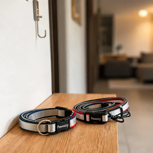 Pawezzy_Multicolor_Reflective_Adjustable_Dog_Collar_And_Leash