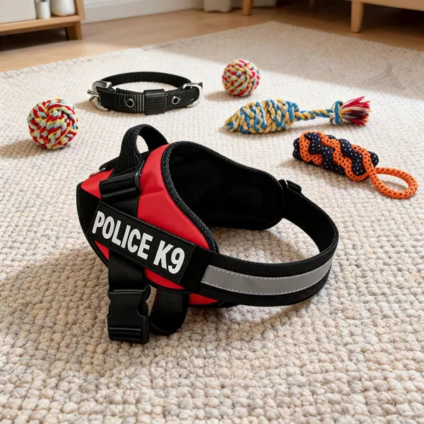 Pawezzy_Red_Black_Dog_Harness_And_Chew_Toys_Combo_Pack_Of_5