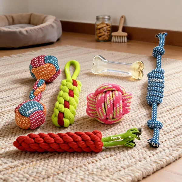 Pawezzy_Multicolor_Dog_Chew_Toys_Dumbbell_Bone_Ball_Pack_Of_6