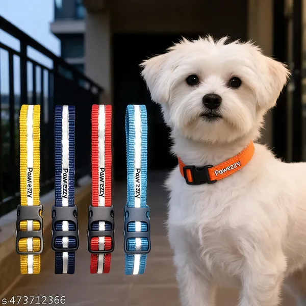 Pawezzy_Multicolor_Reflective_Dog_Collar_Combo_Pack_Of_5