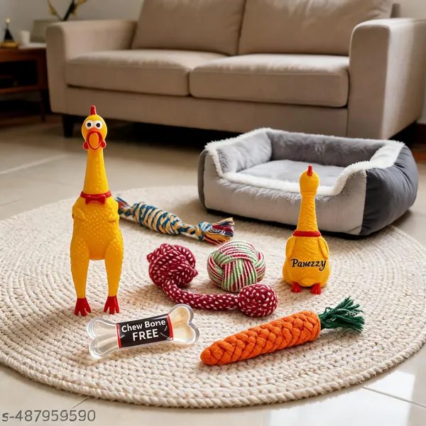 Pawezzy_Yellow_Squeaky_Chew_Toys_For_Dogs