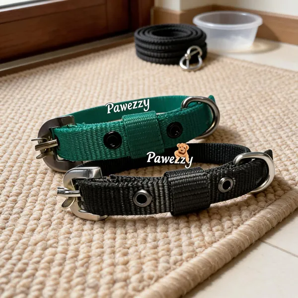 Pawezzy_Dog_Collar_Combo_Pack_Of_2_Green_Red