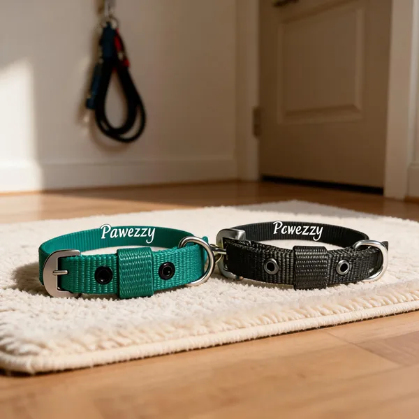 Pawezzy_Dog_Collar_Combo_Pack_Of_2_Green_Red