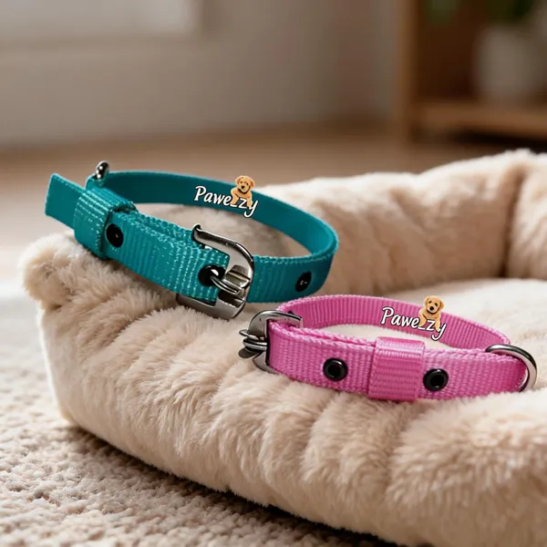 Pawezzy_Pink_And_Green_Dog_Collar_Combo_Pack_Of_2