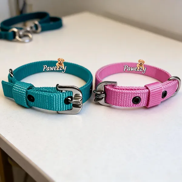 Pawezzy_Pink_And_Green_Dog_Collar_Combo_Pack_Of_2
