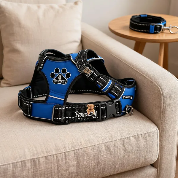 Pawezzy_Blue_Double-Sided_Adjustable_Dog_Harness