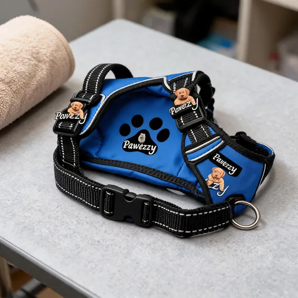 Pawezzy_Blue_Double-Sided_Adjustable_Dog_Harness