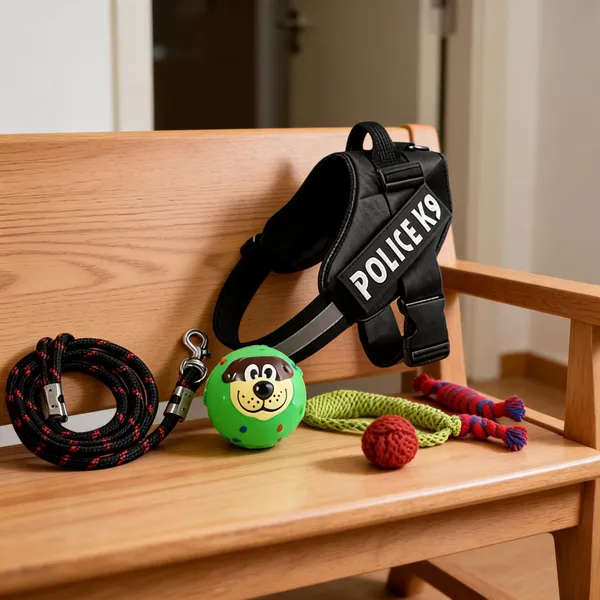Pawezzy_Black_Dog_Harness_Leash_And_Toys_Combo