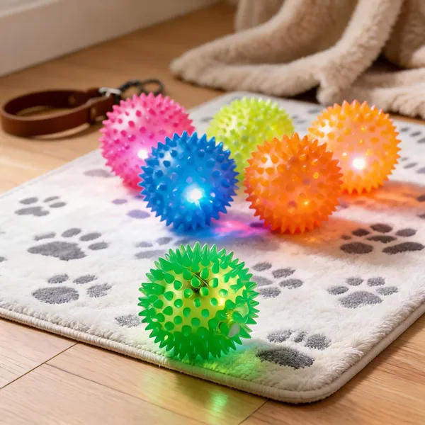 Pawezzy_Multicolor_LED_Spike_Ball_Dog_Chew_Toys_Combo_Of_5