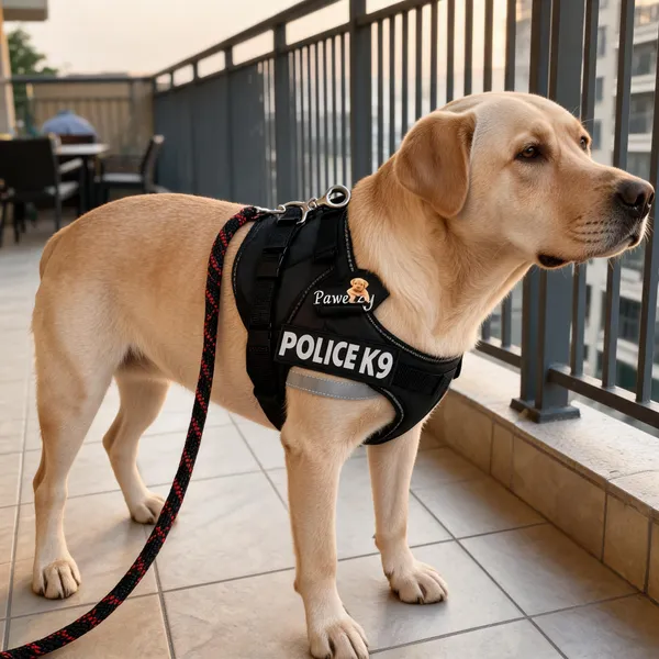 Pawezzy_Black_Dog_Harness_And_Leash_Combo