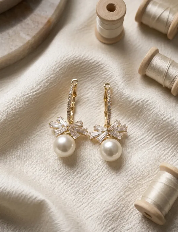 Gold_Baguette_Crystal_Starburst_Faux_Pearl_Drop_Earrings_For_Women