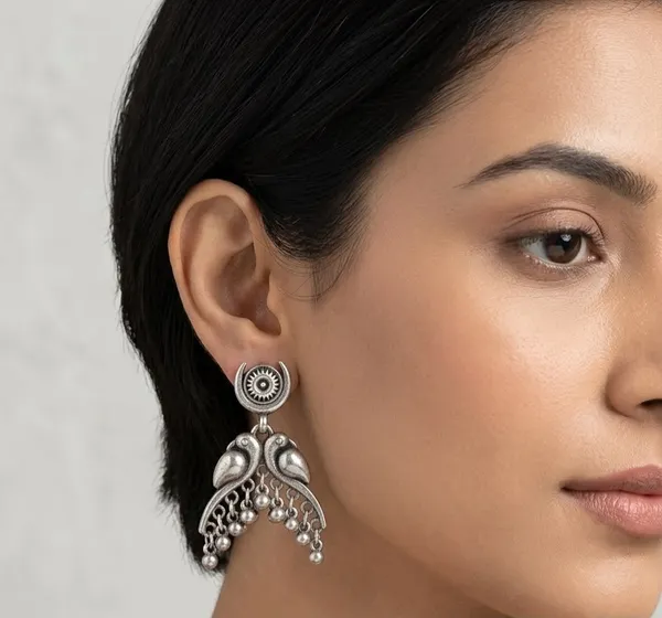 Silver_Alloy_Oxidized_Twin_Bird_Sunburst_Jhumka_Earrings_For_Women