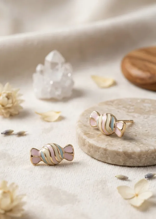 Blue_Enamel_Candy_Pastel_Stud_Earrings_For_Women