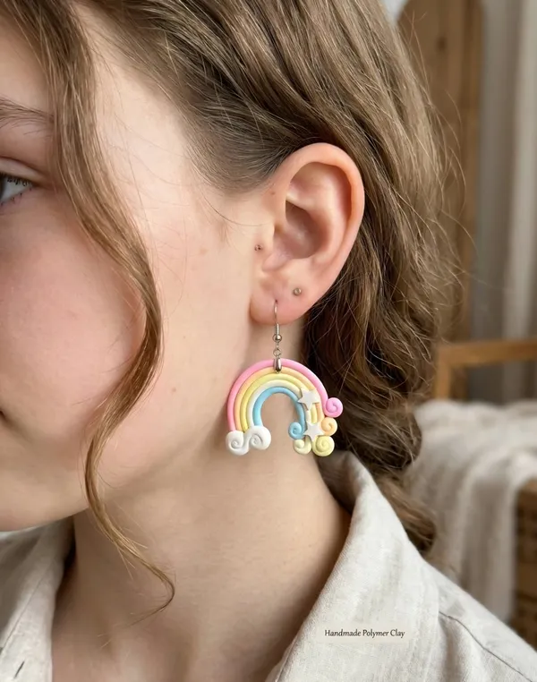 Gold_Alloy_Pastel_Rainbow_Star_Dangle_Earrings_For_Women