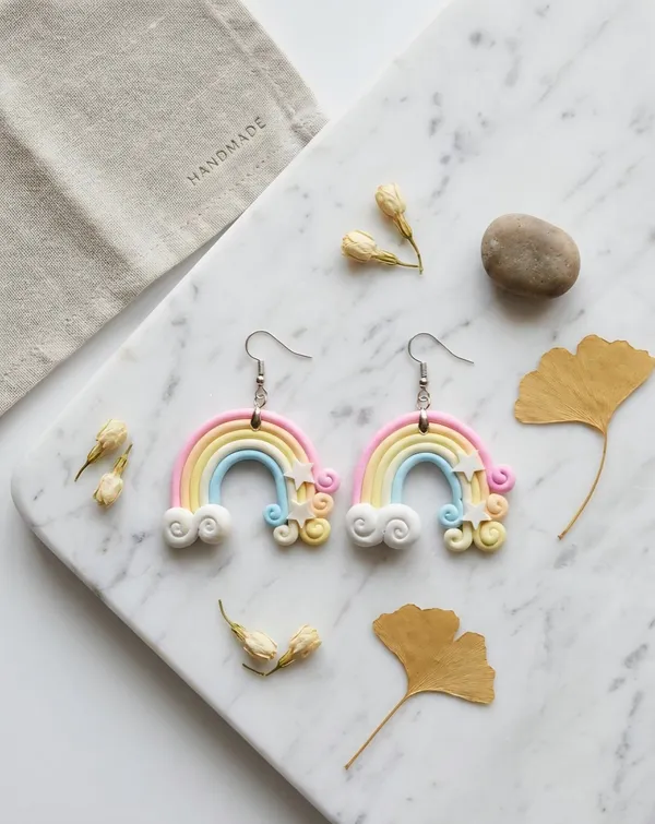 Gold_Alloy_Pastel_Rainbow_Star_Dangle_Earrings_For_Women