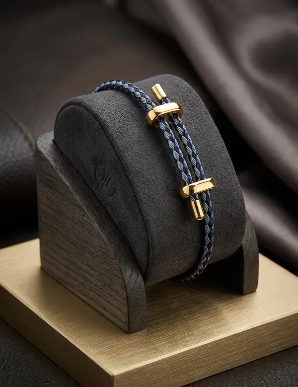 Blue_Braided_Cord_Bracelet_For_Women