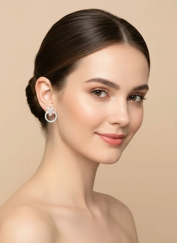 Gold_Crystal_Pave_Floral_Halo_Stud_Earrings_For_Women