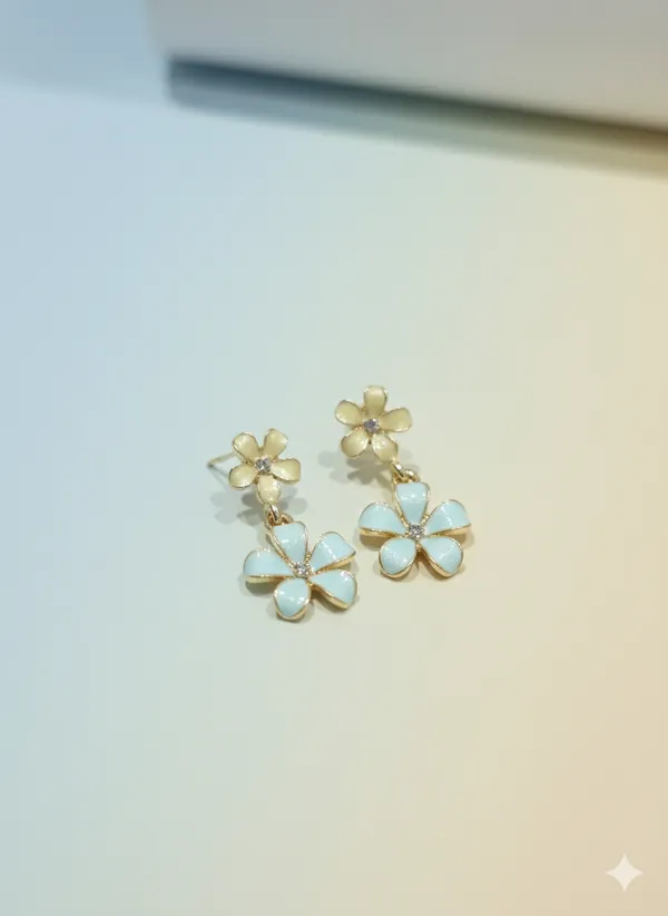 Enamel_Floral_Bloom_Drops_Mint_Blue