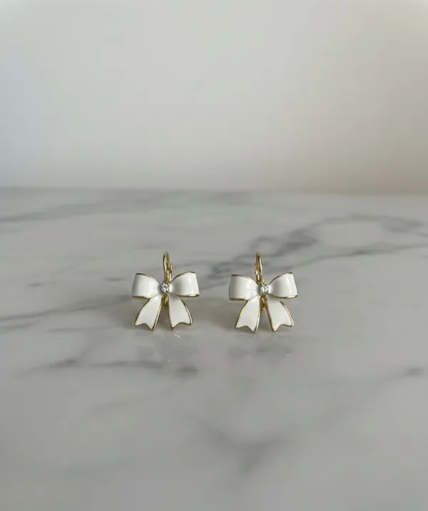 Bow_Earrings_White