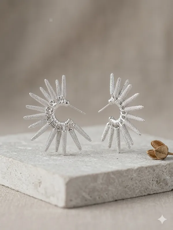 The_Nova_Spiked_Hoop_Earring_Default_Title
