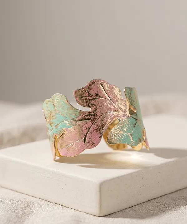 Tropical_Garden_Elegance_Cuff_Pink_Green