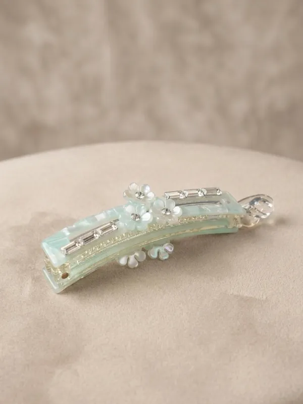 The_Aurora_Crystal_Blossom_Petite_Banana_Clip_Mint_Green