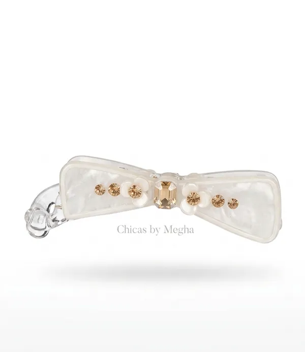 Classic_Bow_Banana_Clip_Cream