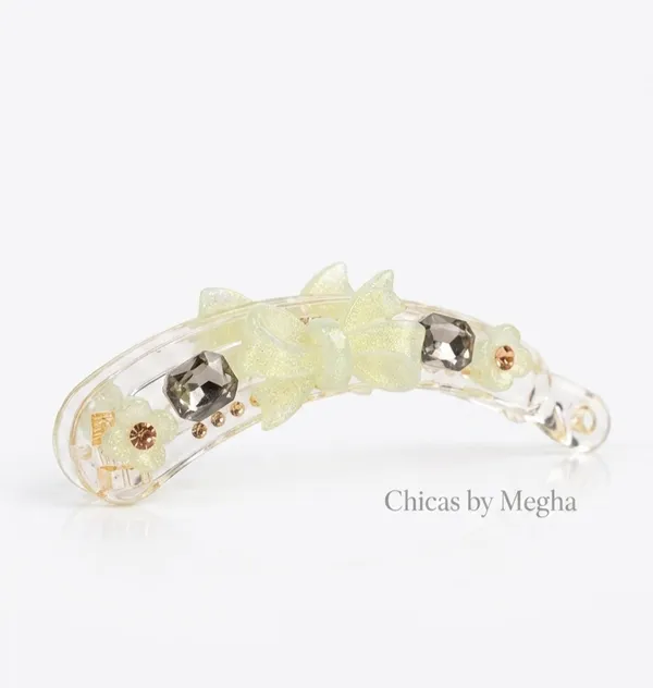 The_Pearl_Glint_Bow_Clip_Mint_Green