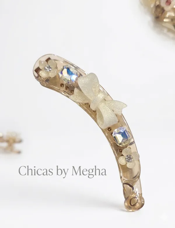 The_Pearl_Glint_Bow_Clip_Glitter_White