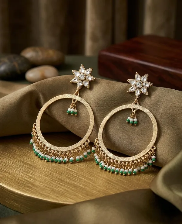 Celestial_Starburst_Hoop_Earrings_Green