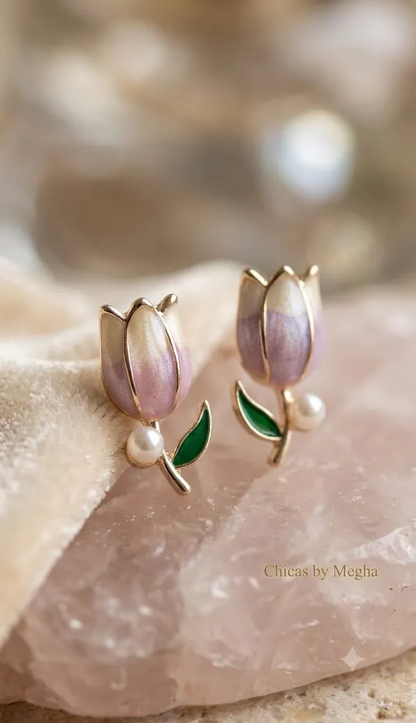 Elegant_Tulip_Pearl_Drop_Studs_Pink