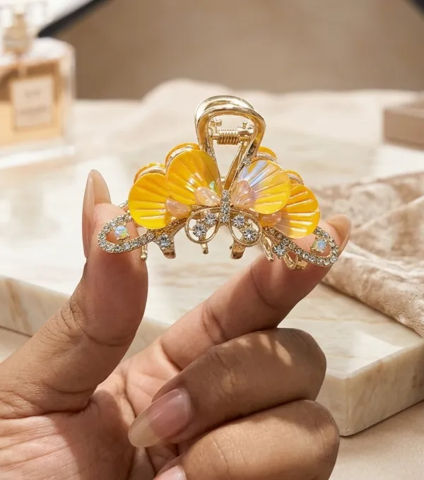 The_Aurelia_Butterfly_Claw_Clip_Sunset_Yellow_Orange