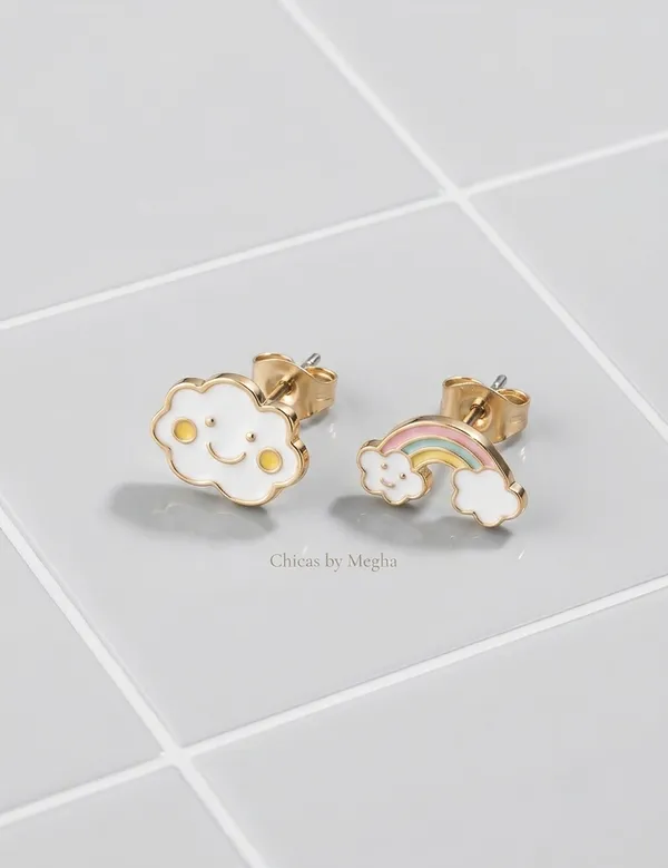 Cloud_Rainbow_Mismatched_Enamel_Studs_Default_Title