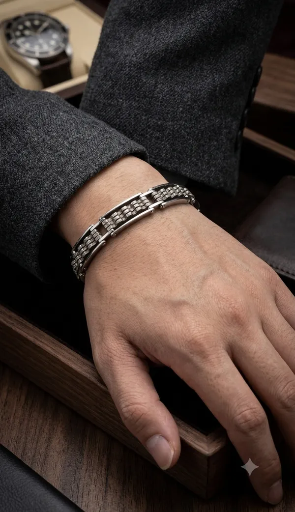 The_Executive_Textured_Link_Bracelet_Default_Title