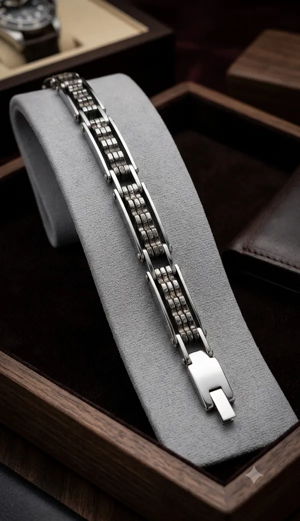 The_Executive_Textured_Link_Bracelet_Default_Title
