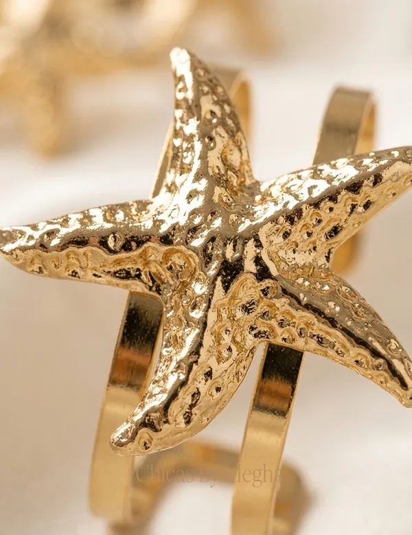 Gold_Stainless_Steel_Starfish_Cuff_Bracelet_For_Women