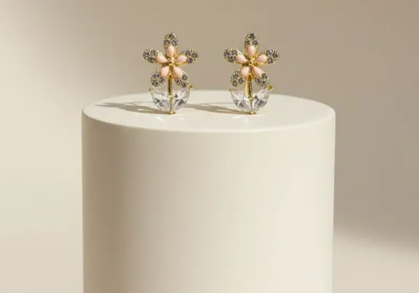 Gold_Rhinestone_Crystal_Pave_Floral_Stud_Earrings_For_Women