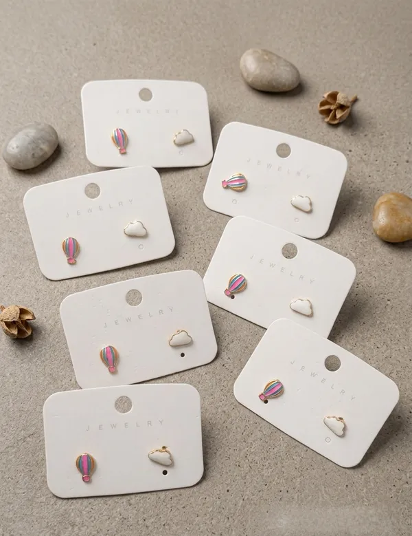 Gold_Alloy_Mismatched_Balloon_Cloud_Stud_Earrings_For_Women